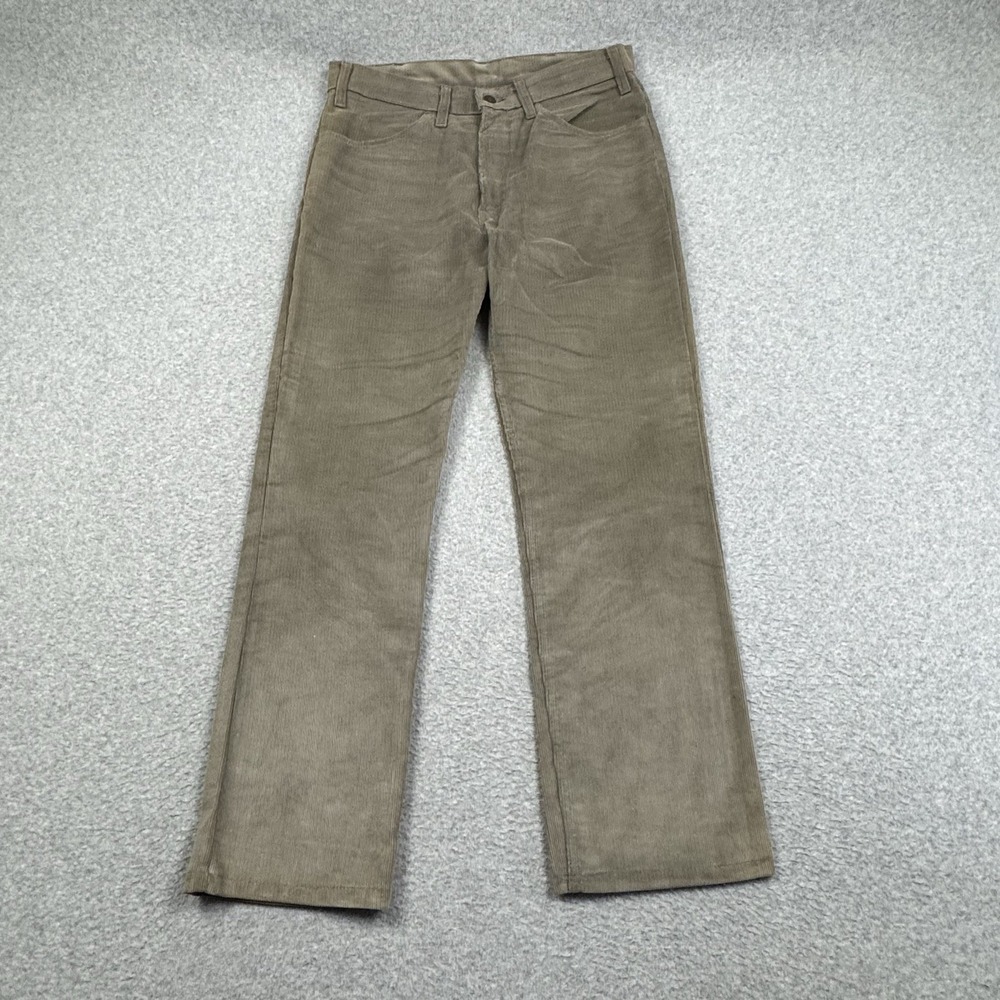 VTG 80'S 1984 Levis Corduroy Pants Mens 32x30 Beige White Tab‎ Talon Zipper USA